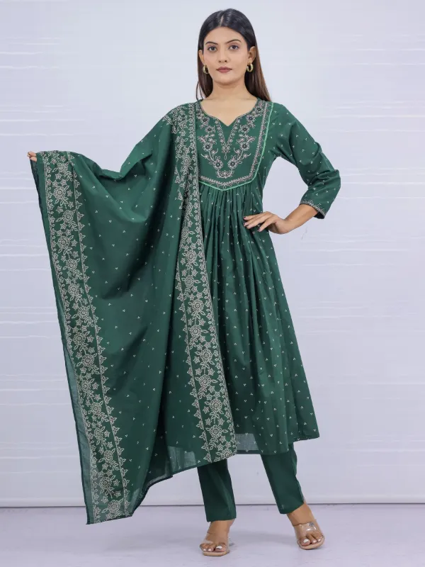 3pcs Set Kurti + Pant + Dupatta