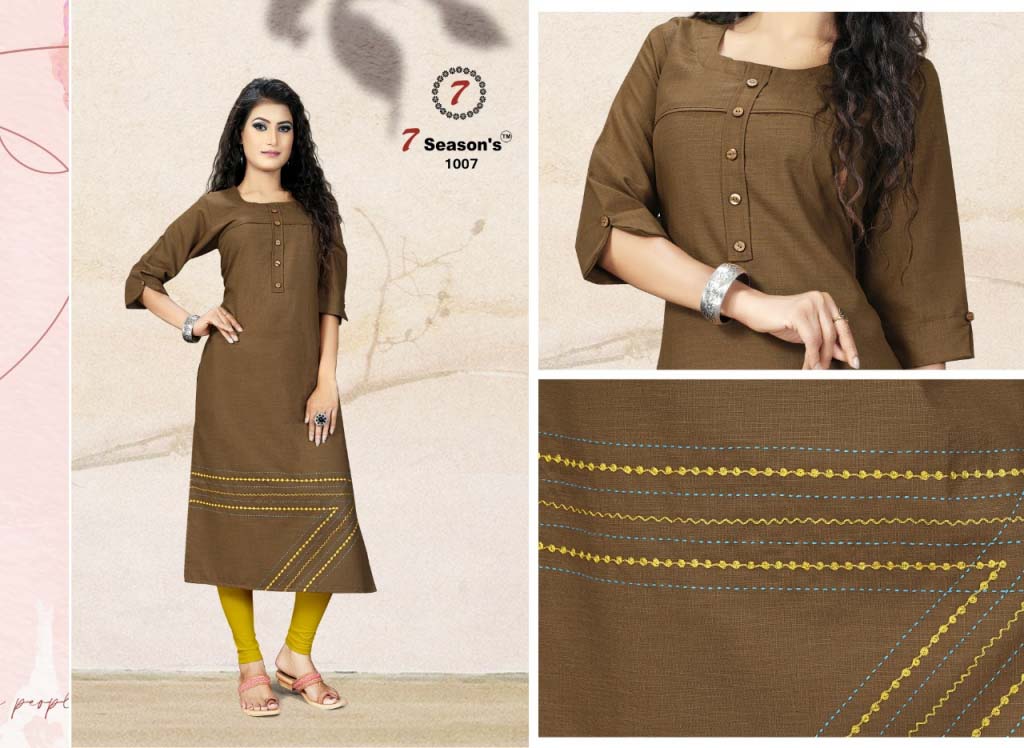 KIANA PRESENTS EVERYDAY OCCASION READYMADE SUMMER SEASON GOWN WEAR KURTI  CATALOG WHOLESALER AND EXPORTER IN SURAT